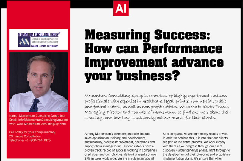 Kevin France – Momentum Managing Partner, Highlighted in Acquisition International Magazine